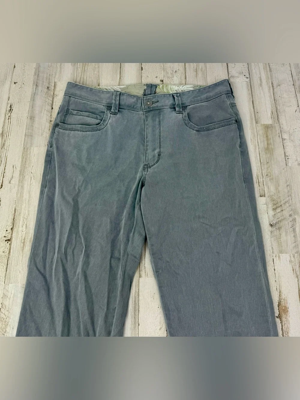 Tommy Bahama Pants Mens 32x31 Khaki Gray Cotton Tencel